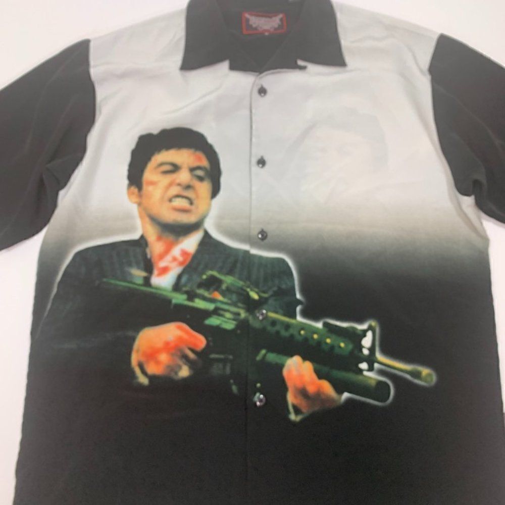 Dragonfly Clothing Company Mobster Series Scarface Hawaiian Style Shirt